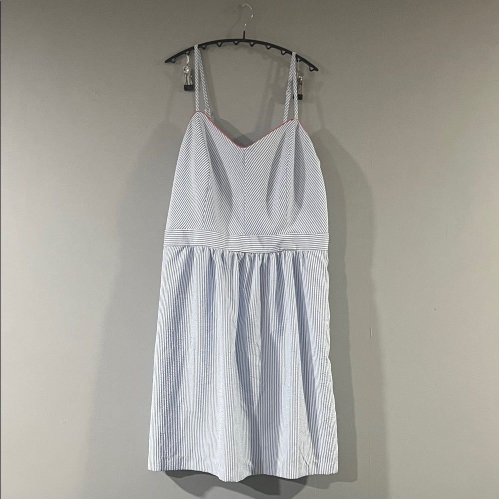 R&K Red and Blue Striped Dress Size 18